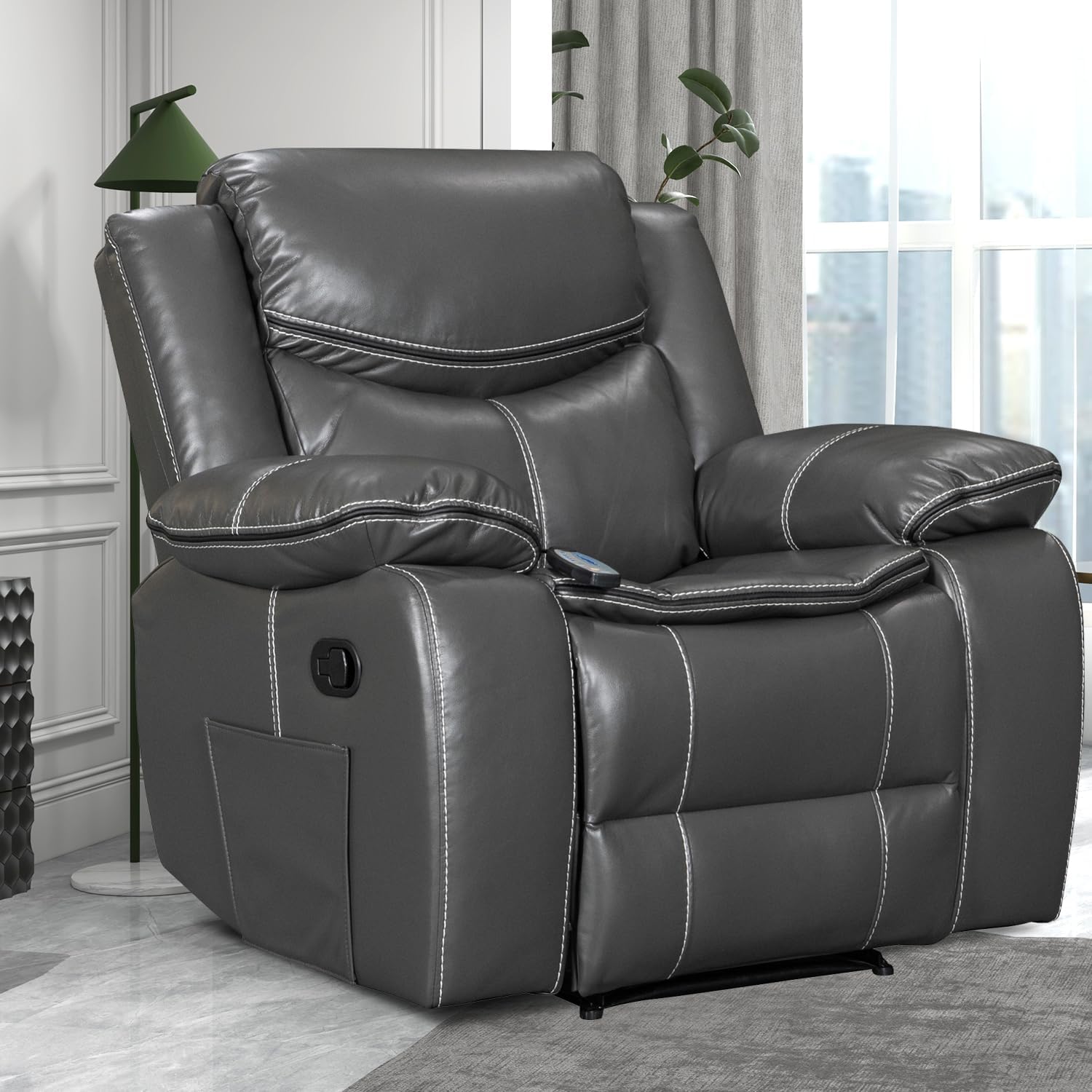 VireoNest Heat massage recliner with lumbar heat
