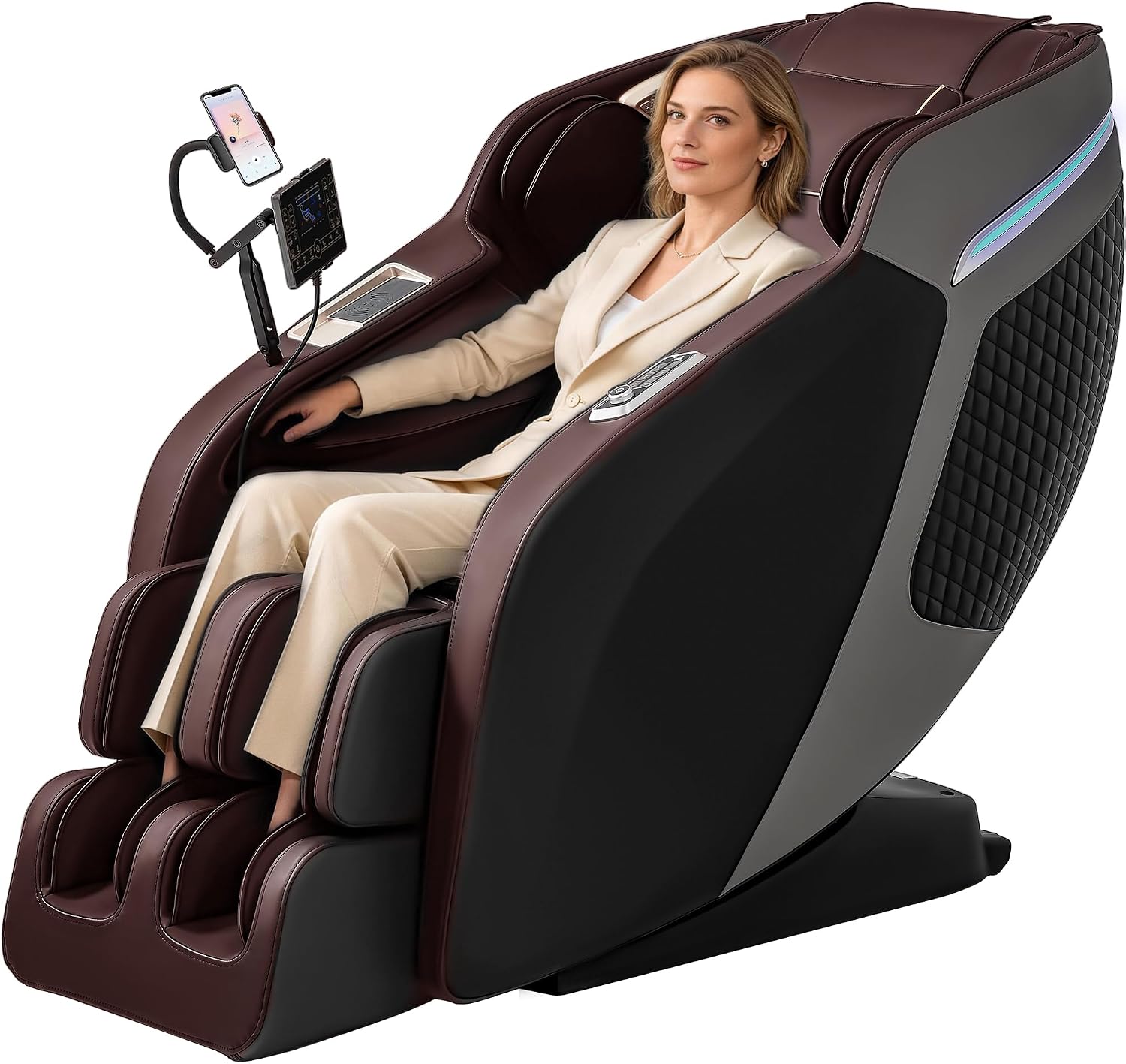 VireoNest BH5201 4D massage chair mocha brown